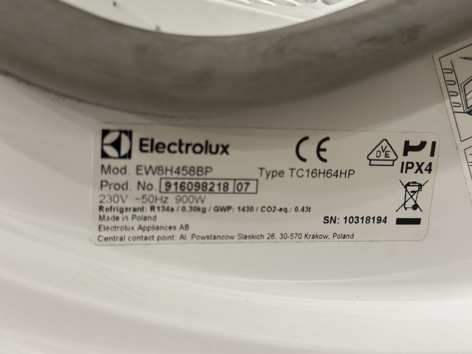 Suszarka electrolux EW8H458BP