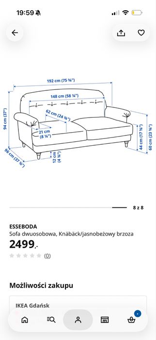 Ikea ESSEBODA sofa