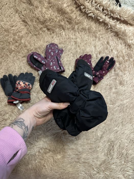 Дитячі Reima і різні зимові лижні рукавиці балоневі теплі перчатки