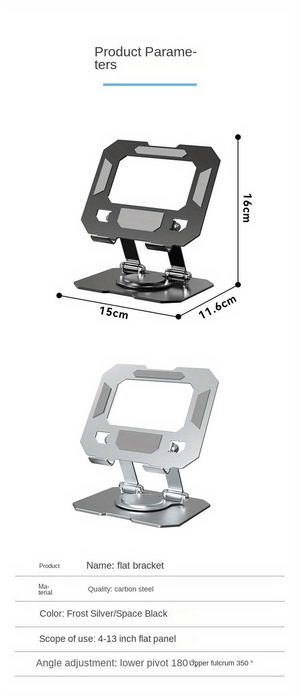 Suporte de metal regulável para tablets consolas telemóvel etc