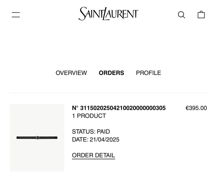 Cinto Saint laurent
