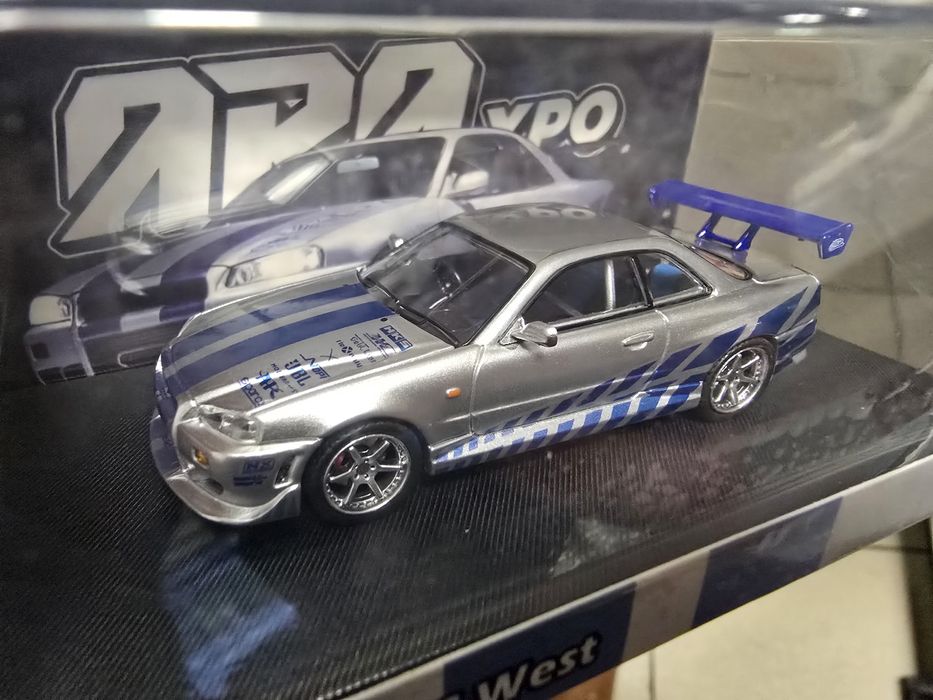 Nissan GT-R R34 C-West 1:64 Fast & Furious Szybcy i Wściekli Brian