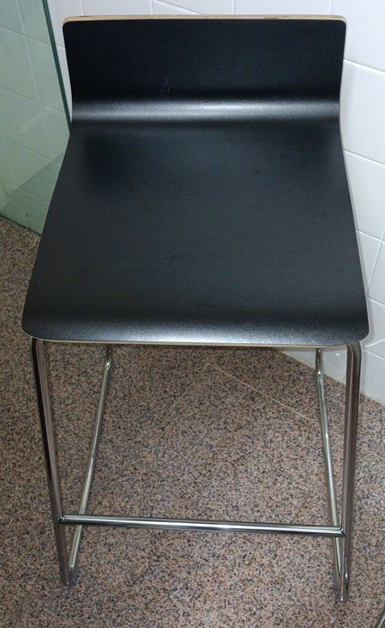 Cadeira Preta Alta 74cm IKEA Sebastian 16739