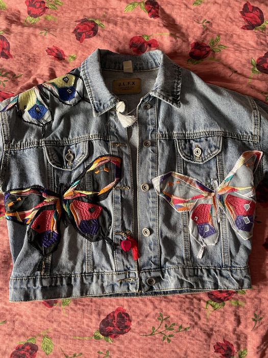 Джинсовка укороченая