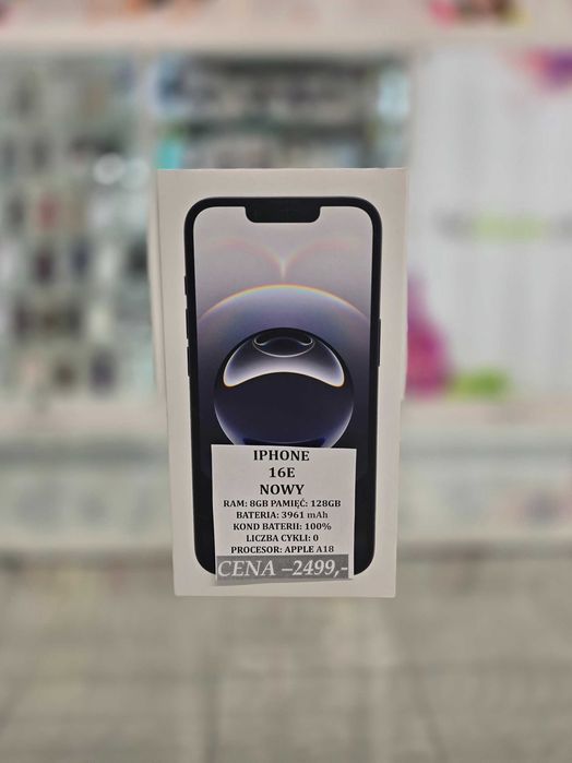 Iphone 16E 128GB NOWY Telakces Felicity *Raty 0%