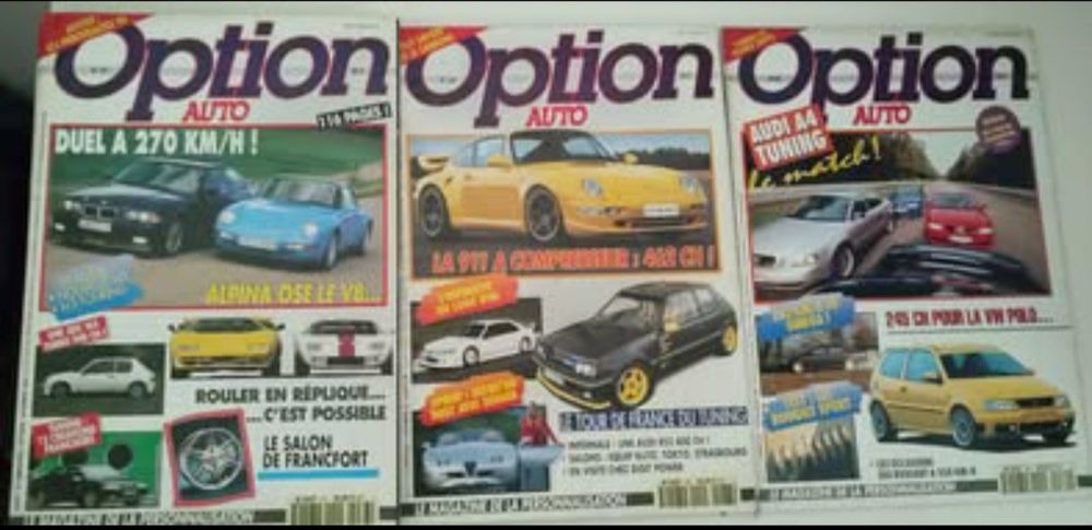 Lote de revistas Option Auto abr/95 a mar/97