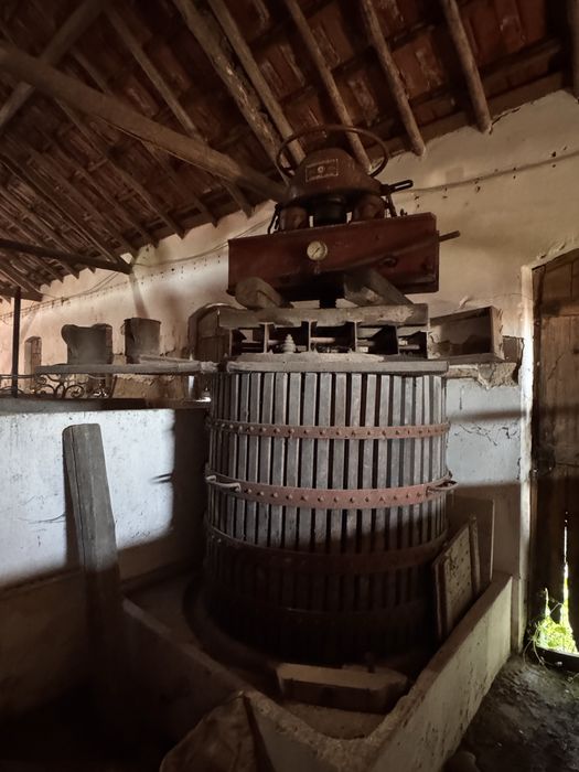 Prensa de lagar tradicional de vinho