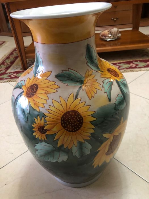 Vaso artesanal pintado à mão