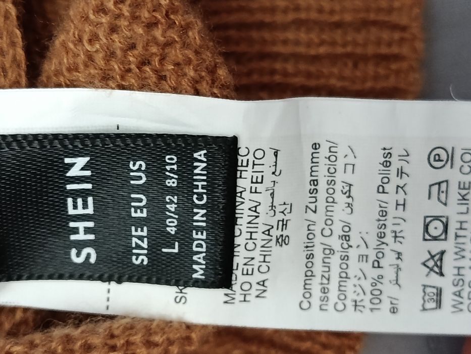 Ciepły sweter w pasy Shein r 42/44