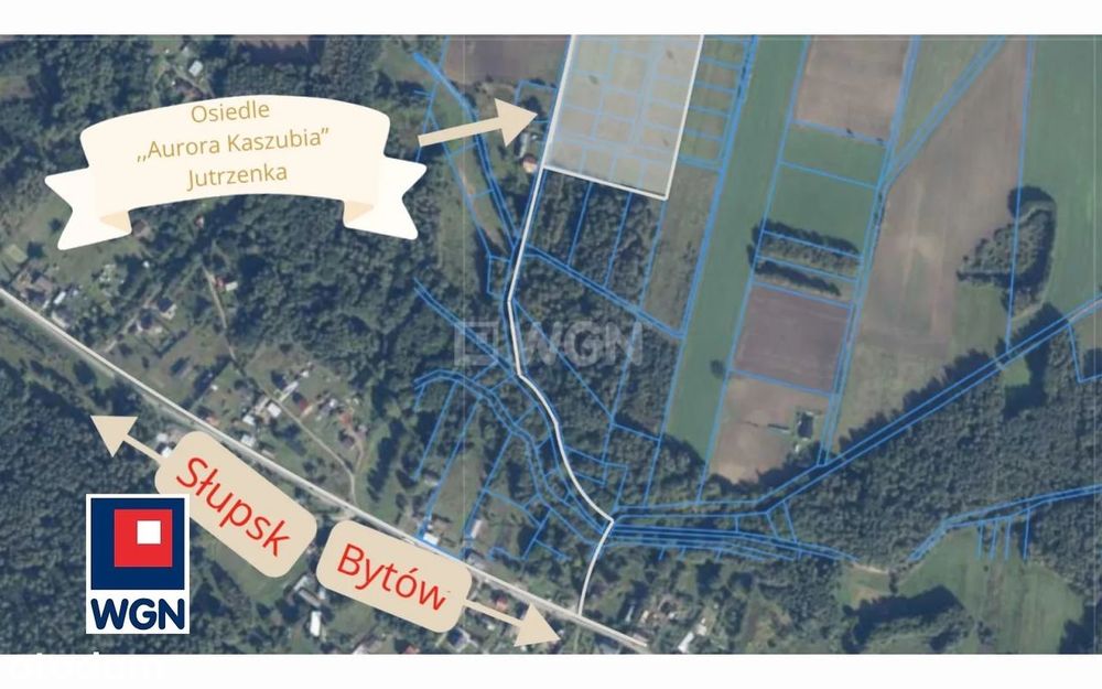 Na sprzedaż działka budowlana, Jutrzenka, gm. Borzytuchom, 129000,-PLN