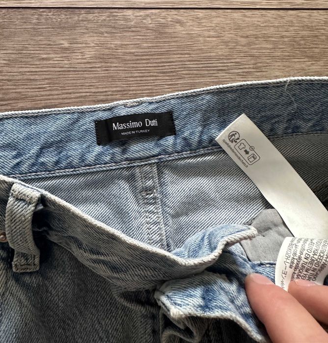 Spodnie jeansowe MASSIMO DUTTI damskie szerokie flared mid rise r. 38 (M)