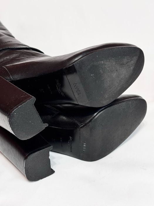 Yves Saint Laurent ITALY шкіряні високі чоботи