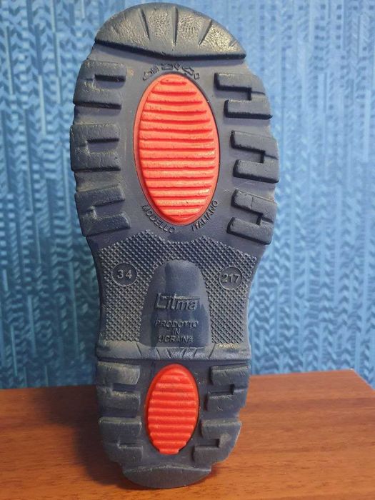 чобітки резинові дитячі, розмір 34