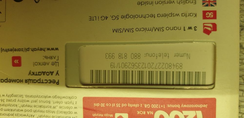 Złoty nr Heyah 788.606