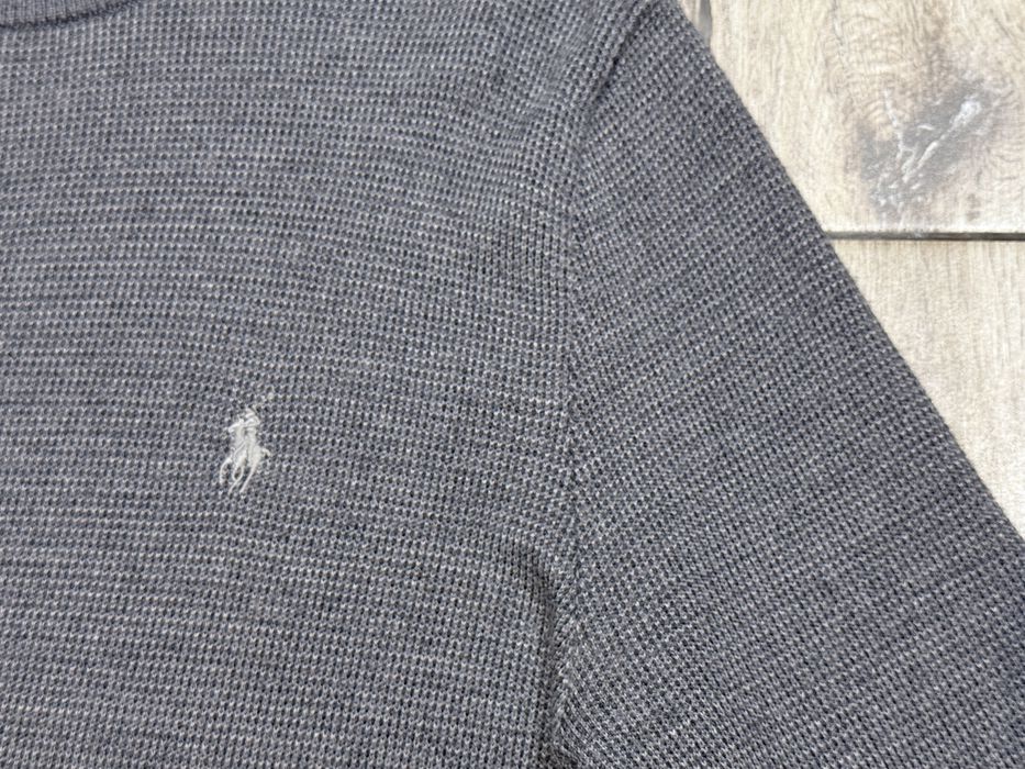 Męski sweter RALPH LAUREN Washable Wełna Merino roz M