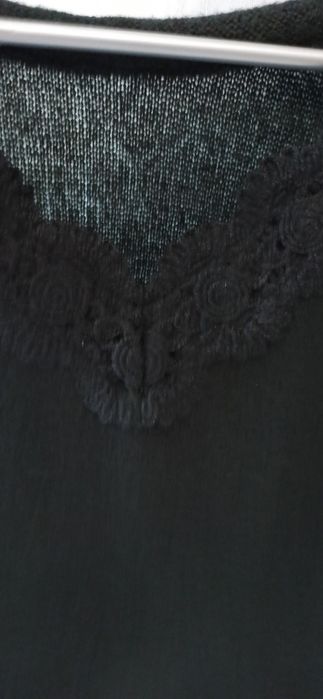 Czarny sweter Taranko z wełną