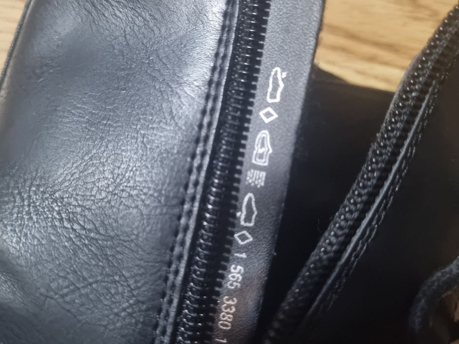 botki 40 workery z ćwiekami czarne wysokie