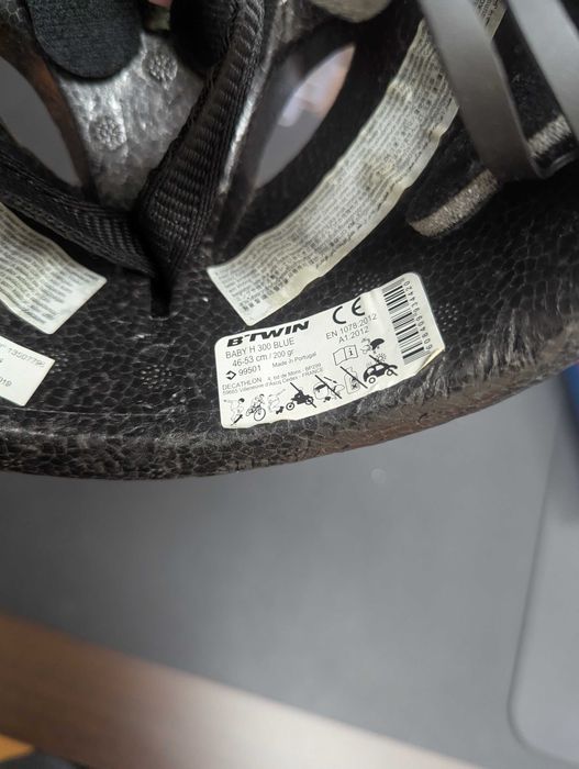 Capacete criança B’TWIN/Decathlon Baby H 300 Blue- até 5 anos. Novo.