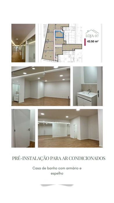 VENDE-SE ESPAÇO COMERCIAL  NOVO COM 9 SALAS PRAIA DA ROCHA
