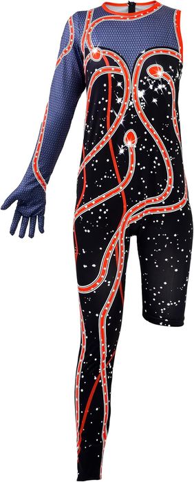 Błyszczący kostium cekinowy  Sceniczny Taylor Rozmiar 150Cm