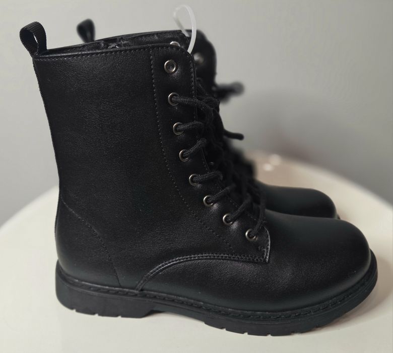 Botki Glany Workery Damskie Cleve Czarne 38