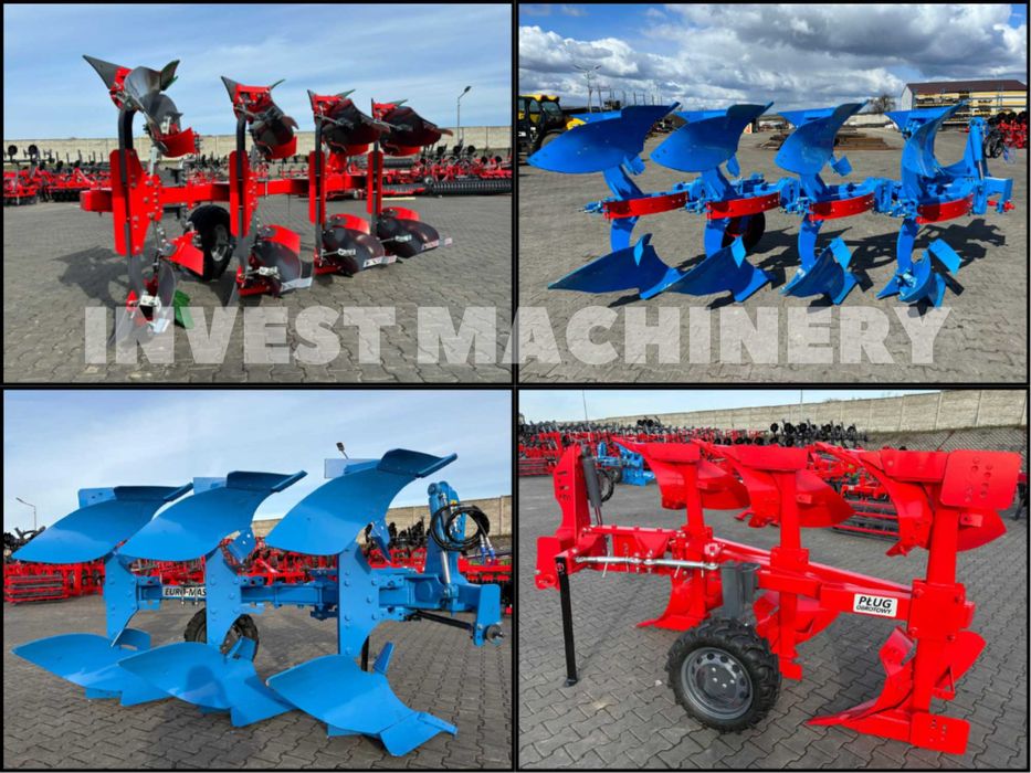 Pług obrotowy zagonowy EURO-MASZ unia nowy GWARANCJA 3 lata