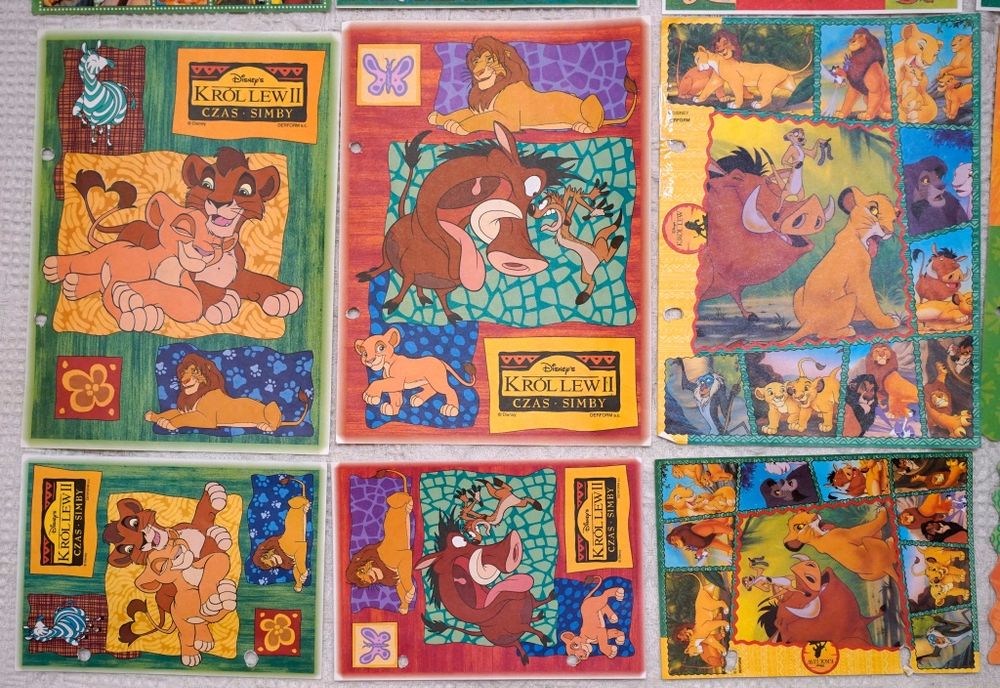 Karteczki do segregatora Król Lew