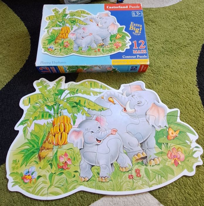 Puzzle słonie maxi