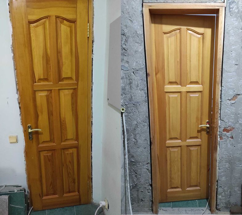 Двері різних розмірів дерев'яні. ЧИТАЙ ОПИС!