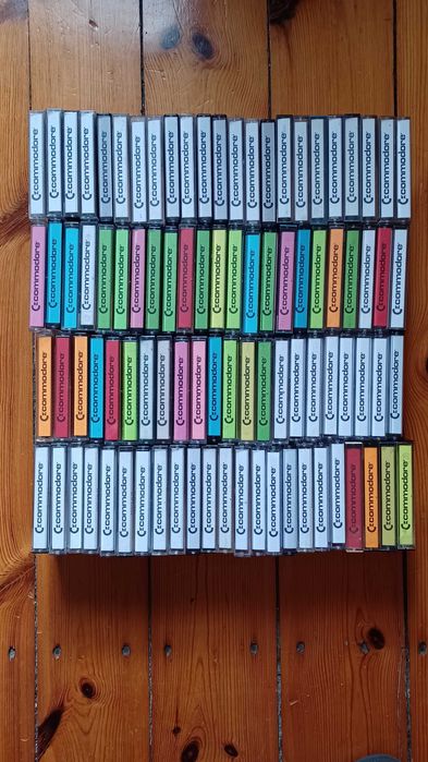 C64 Kasety do Commodore 64 - zestaw 91 sztuk, testowane