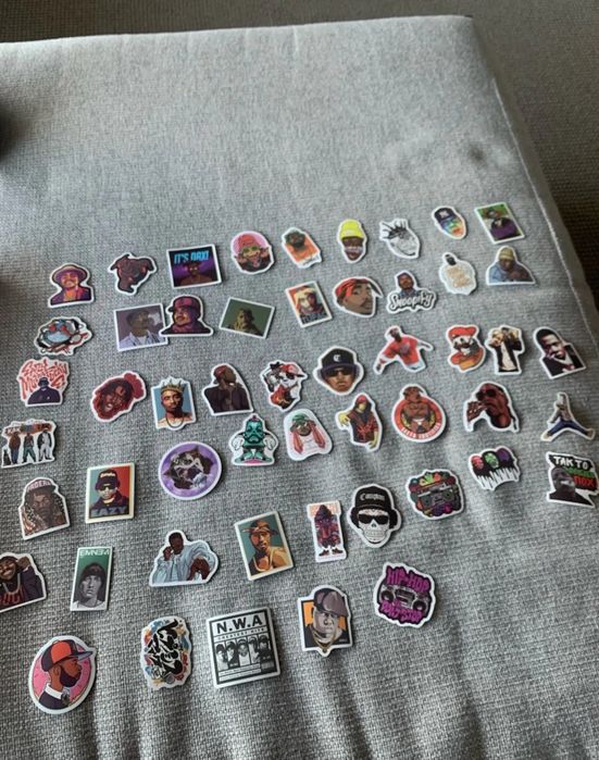 50 Autocolantes Stickers Hip Hop