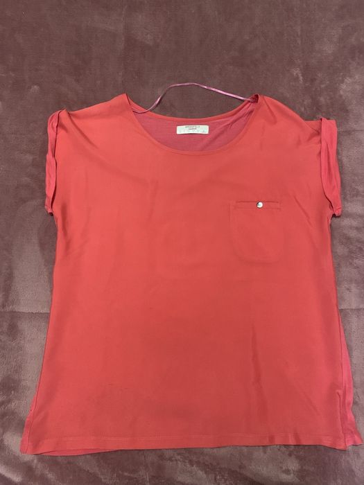 T-shirt vermelho salmão “Springfield” tamanho 40