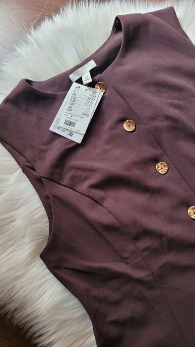Kamizelka brazowa H&M