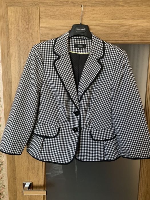 Żakiet w pepitkę 3/4 rękawa Mark&Spencer 46