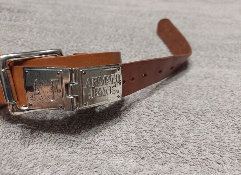 Pasek Armani Jeans Koniakowy