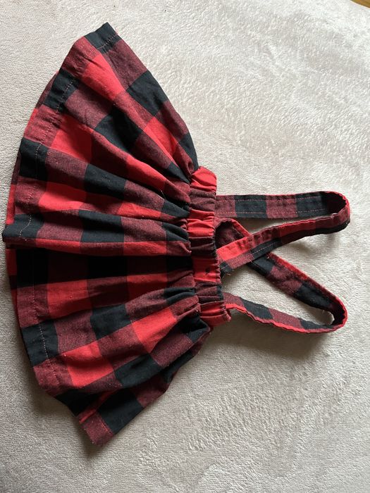 Новорічна юбка на підтяжках, святкова юбка для дівчинки