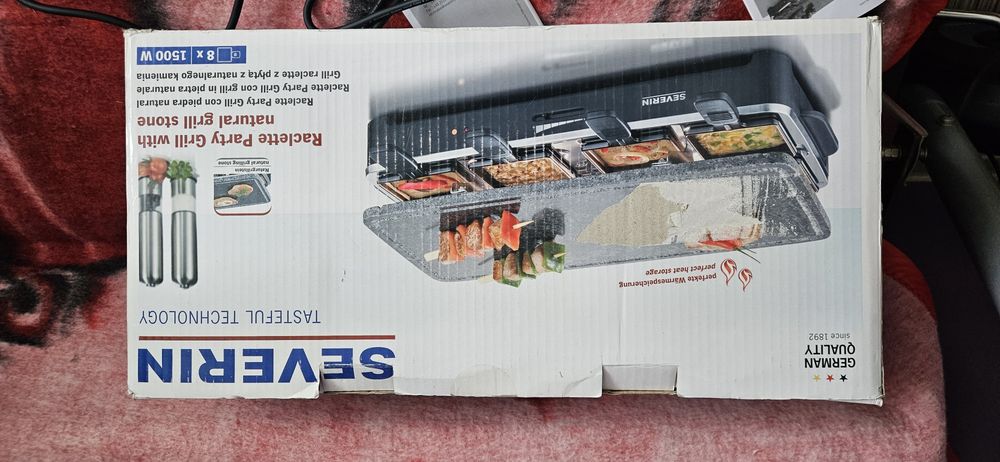 Grill elektryczny z płytą kamienną. Severin