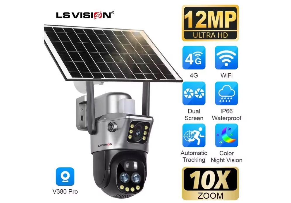 Автономная 4G камера 12Мп с акумулятором, ночныи видением, слежением