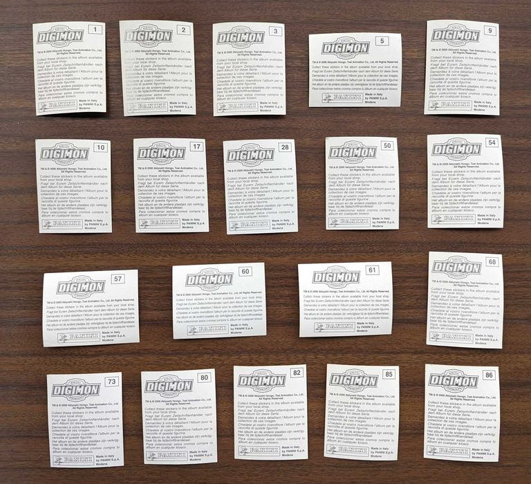 Cromos Digimon Panini