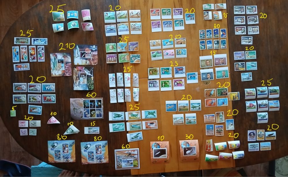 Продам марки авиация космос