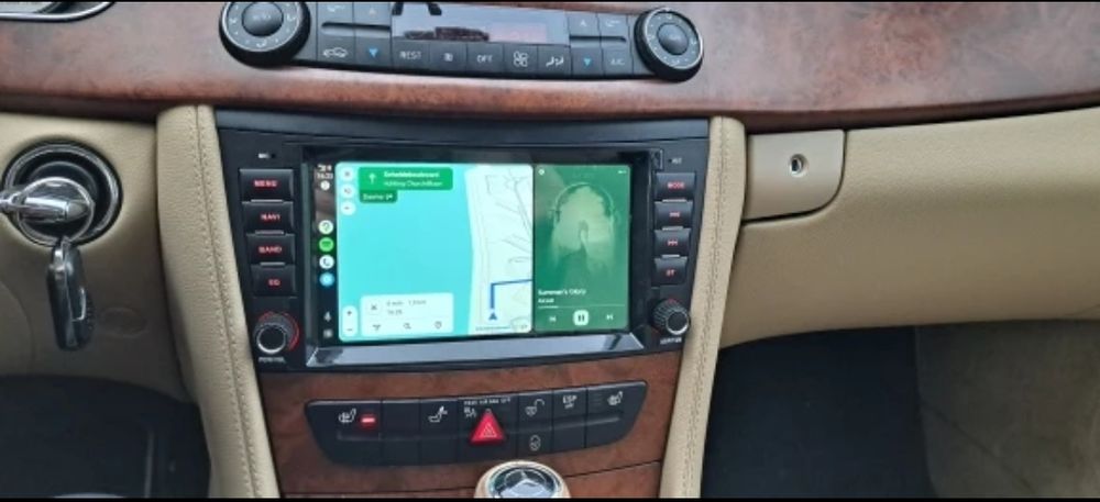 Rádio Android 14 com GPS Mercedes W211/CLS(Artigo Novo)