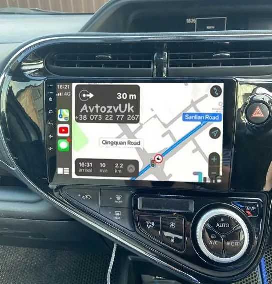 Магнітола AQUA PRIUS C Toyota GT86 C-HR CHR Subaru BRZ Пріус Андроїд 16