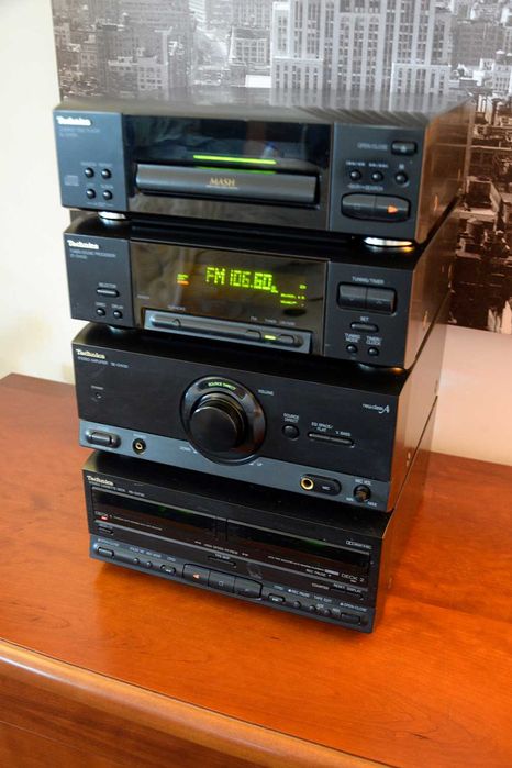 Mini Aparelhagem Technics Preta