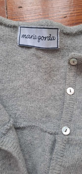 Casaco malha cinzento Maria Lisboa 8 anos