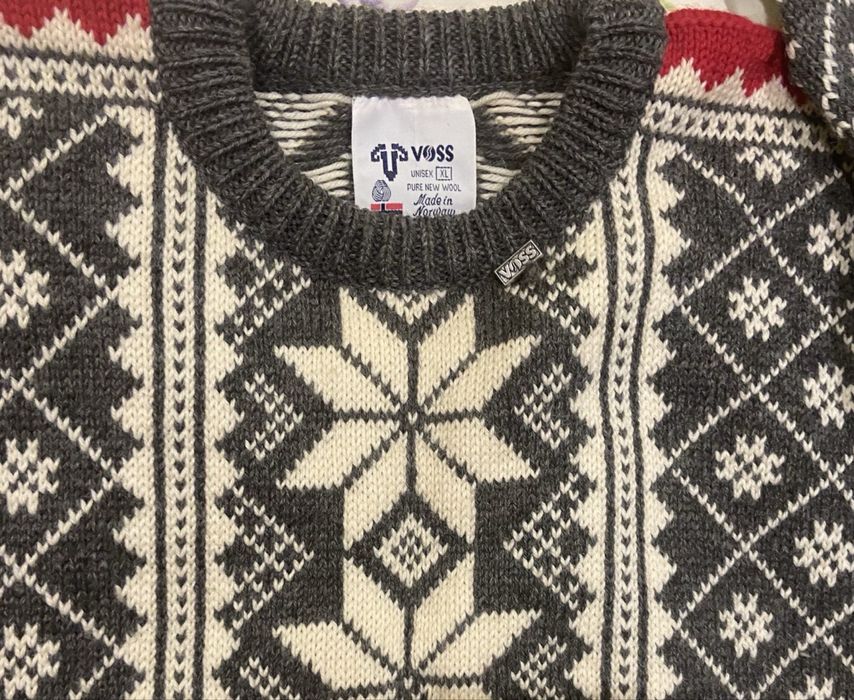 Норвезький вовняний светр VOSS, 100% wool, Made in Norway, XL