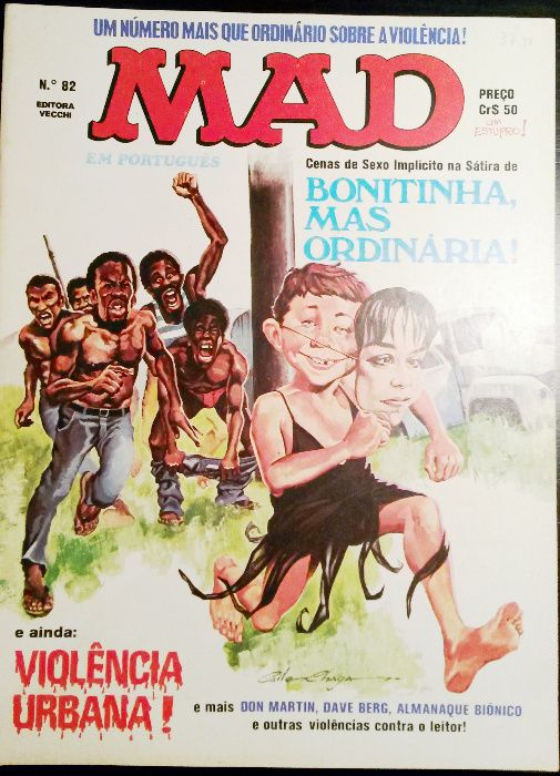 6 Revistas MAD comics dos anos 80