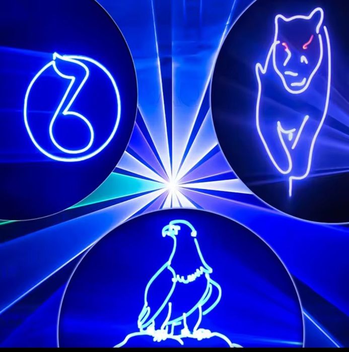 Laser 5W  projekcja animacja z aplikacją mobilną bluetooth