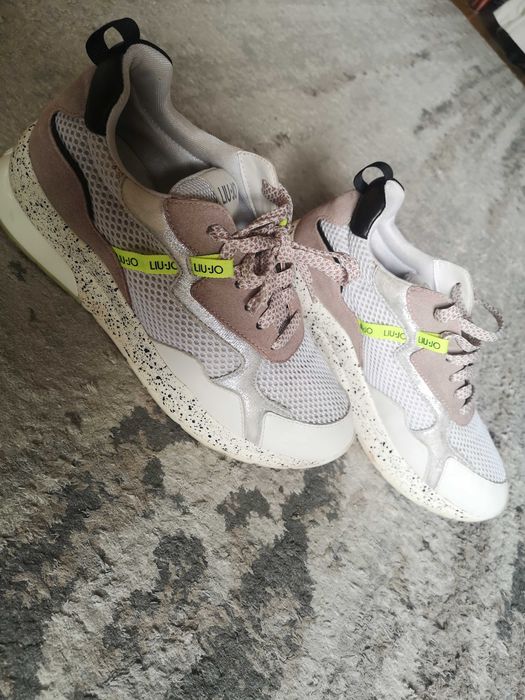 Liu Jo sneakersy skóra platforma 38
