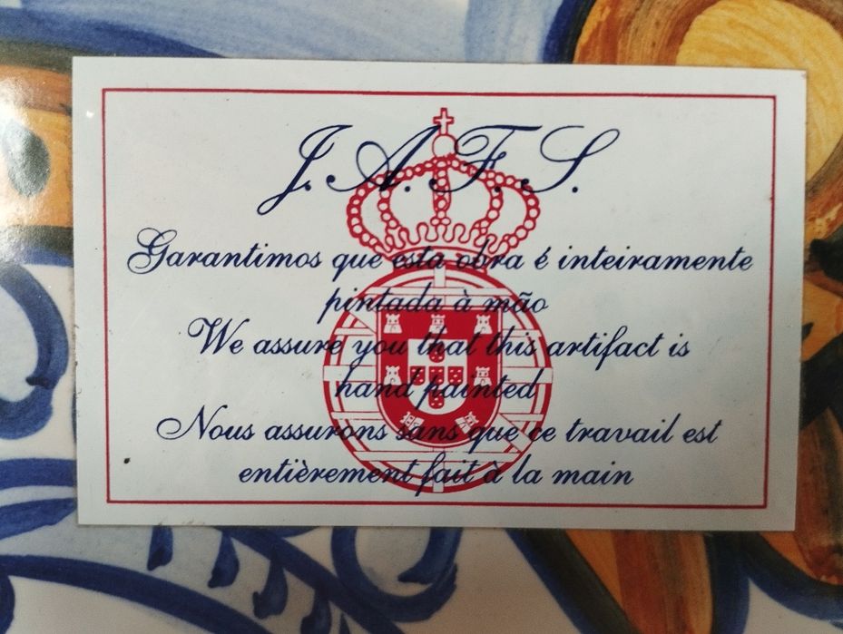 Azulejos pintado a mao