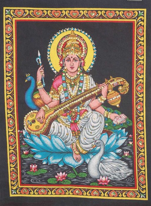 Tela com deuses hindus 55x40 cm (várias imagens)